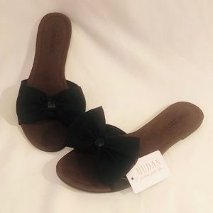 Mudan Bow Slide Sandals